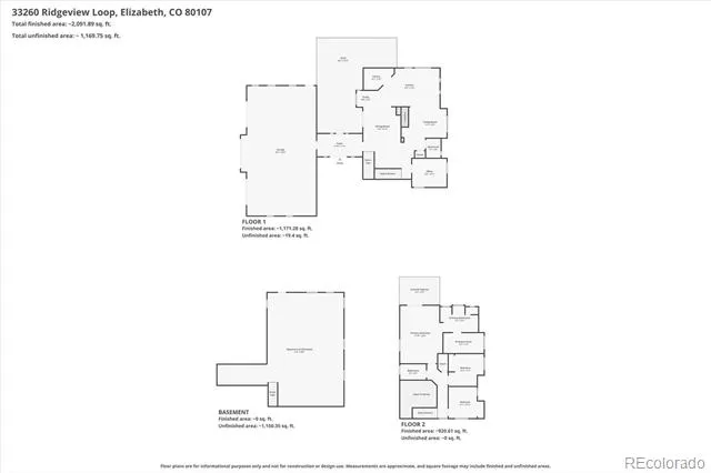 33260 Ridgeview Loop Elizabeth, CO 80107