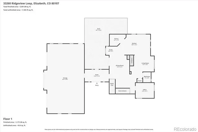 33260 Ridgeview Loop Elizabeth, CO 80107