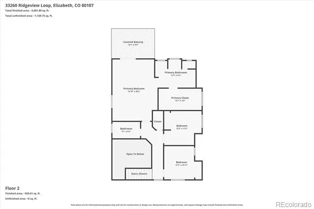 33260 Ridgeview Loop Elizabeth, CO 80107