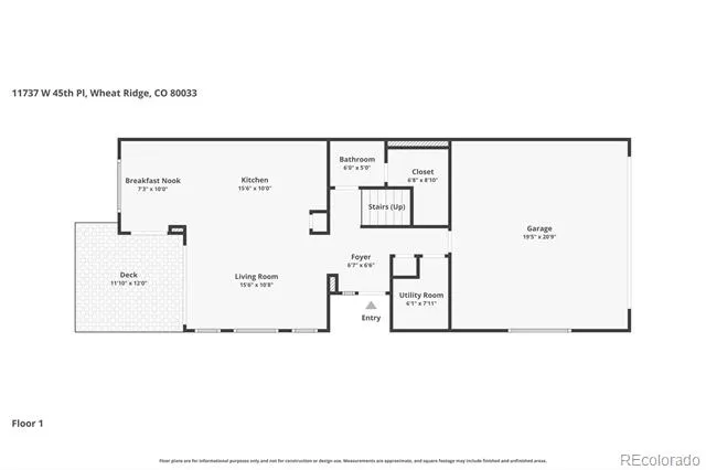 11737 W 45th Place Wheat Ridge, CO 80033