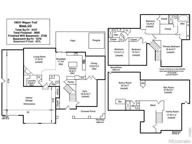 18031 Wagon Trail Mead, CO 80542