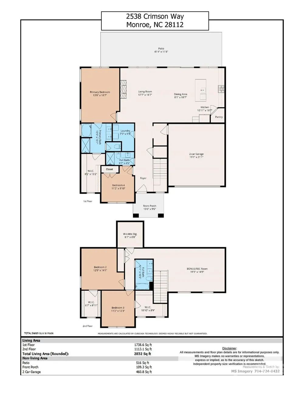 2538 Crimson Way #114 Monroe, NC 28112