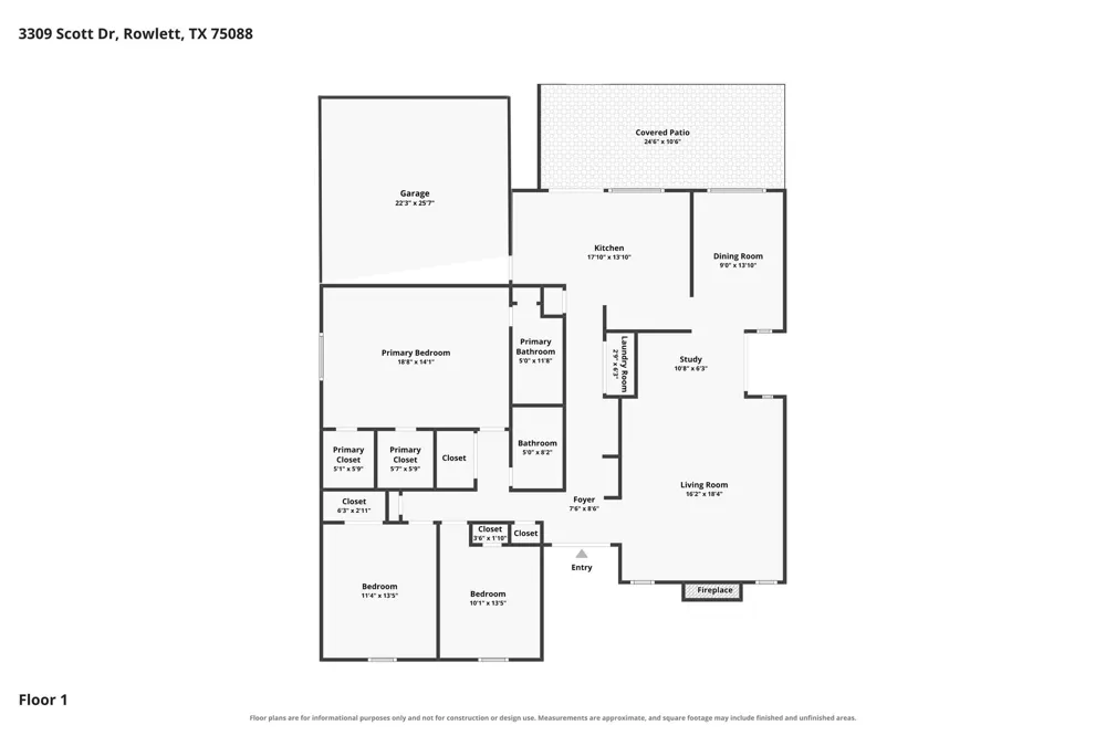 3309 Scott Drive Rowlett, TX 75088