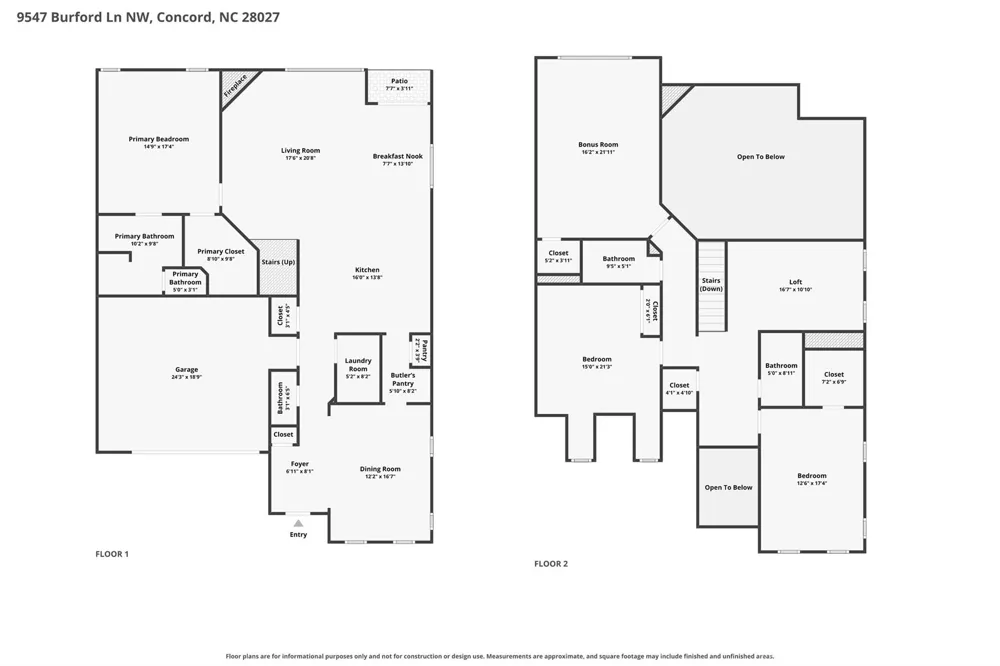 9547 Burford Lane NW Concord, NC 28027