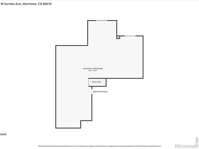 15682 W Eureka Avenue Morrison, CO 80465