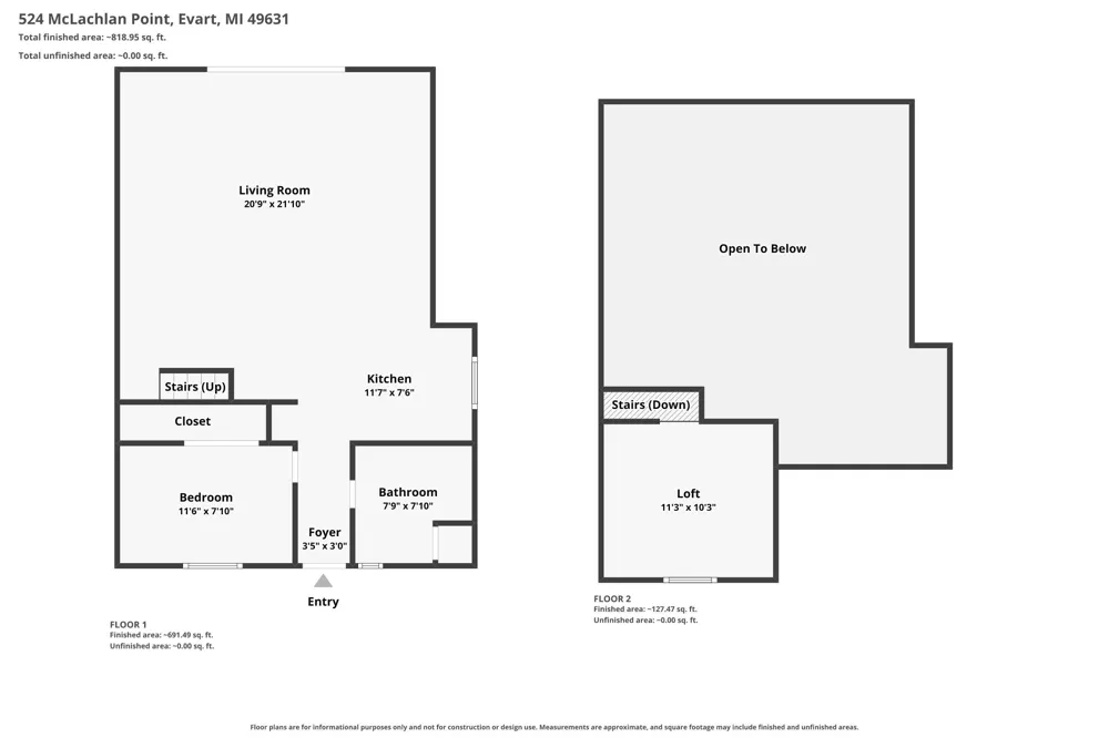 524 McLachlan Point Road Evart, MI 49631