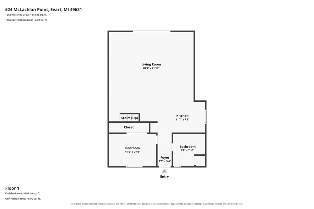 524 McLachlan Point Road Evart, MI 49631