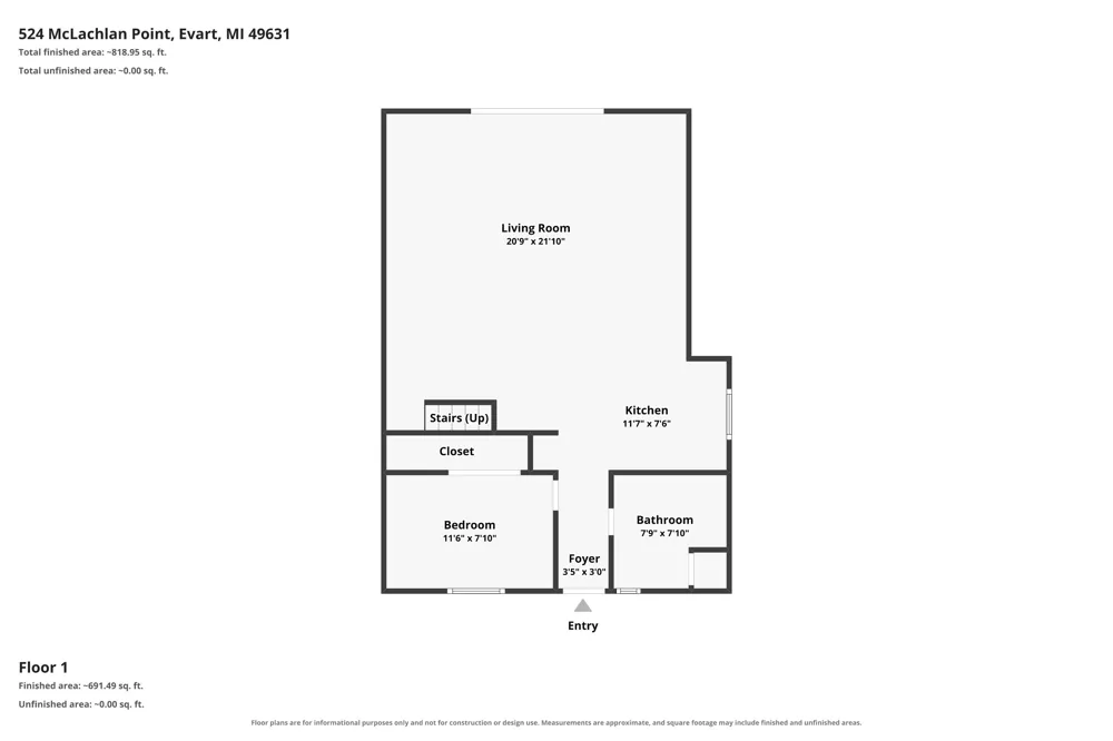 524 McLachlan Point Road Evart, MI 49631