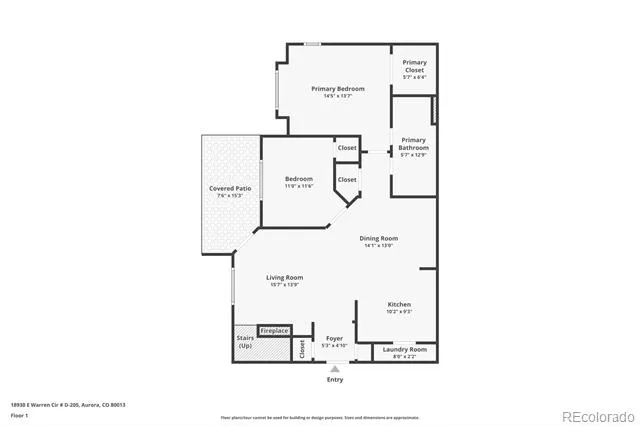 18930 E Warren Circle #D205 Aurora, CO 80013
