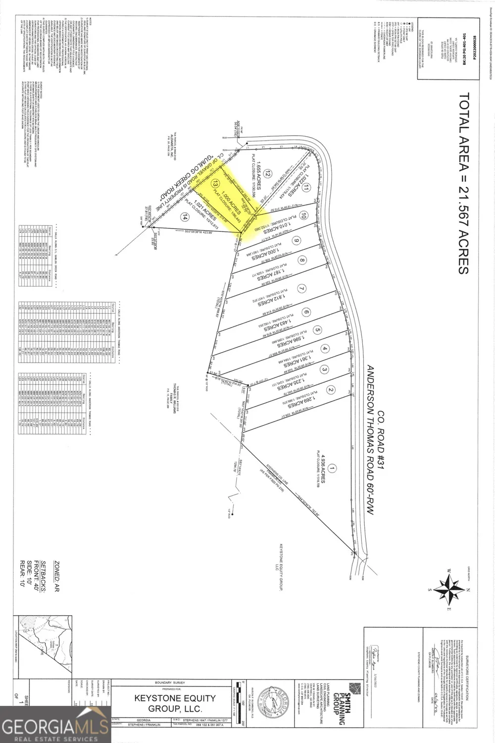 53 Webb Rd Ext Lot 13 Martin, GA 30557