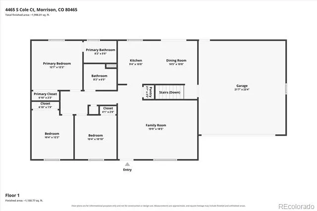 4465 S Cole Court Morrison, CO 80465