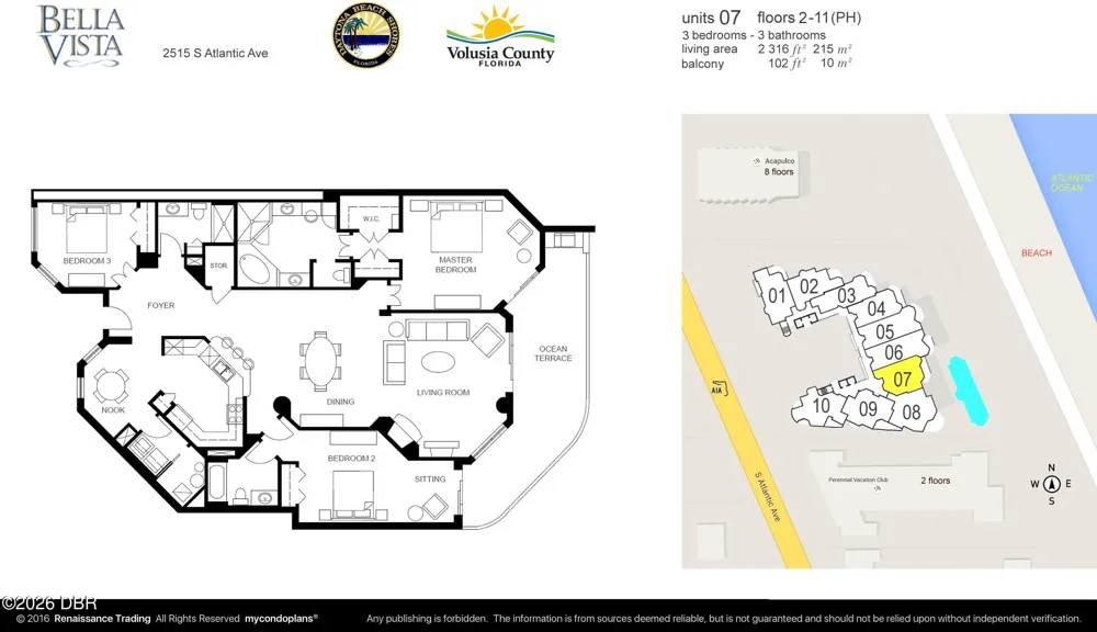 2515 S Atlantic Avenue #607 Daytona Beach Shores, FL 32118