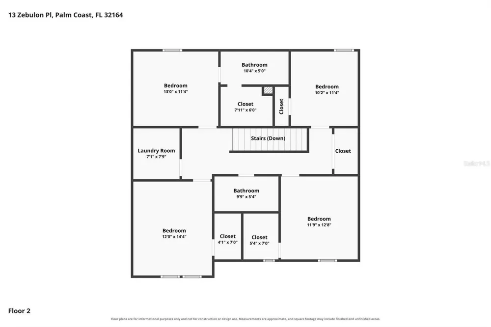 13 ZEBULON PLACE Palm Coast, FL 32164