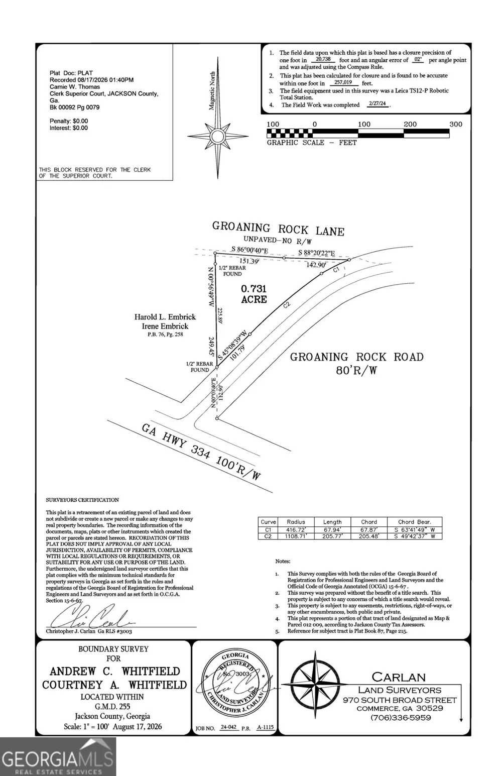 0 Groaning Rock Road Commerce, GA 30530