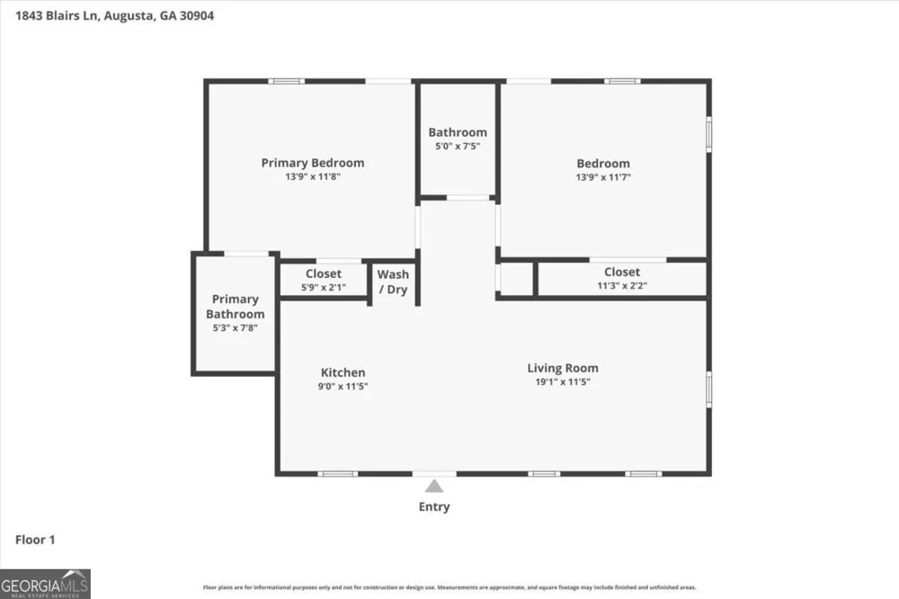 1843 Blairs LN Augusta, GA 30904