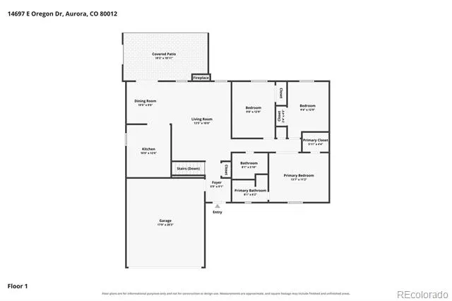 14697 E Oregon Drive Aurora, CO 80012