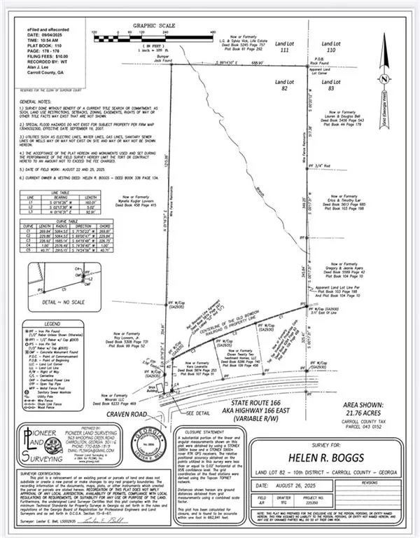 0 Hwy 166 E - 21+ acres Bowdon, GA 30108