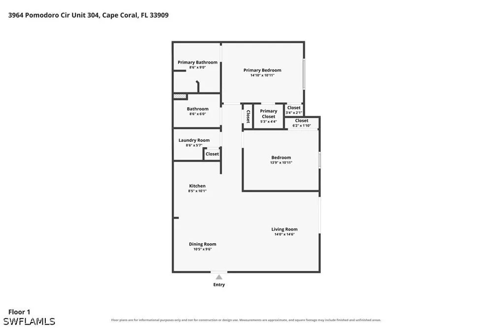 Pomodoro Circle #304 Cape Coral, FL 33909