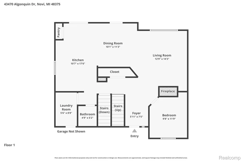 43470 Algonquin Drive Novi City, MI 48375