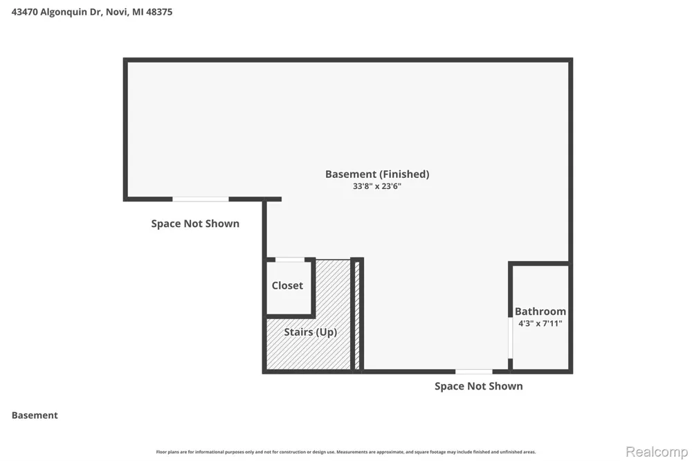 43470 Algonquin Drive Novi City, MI 48375