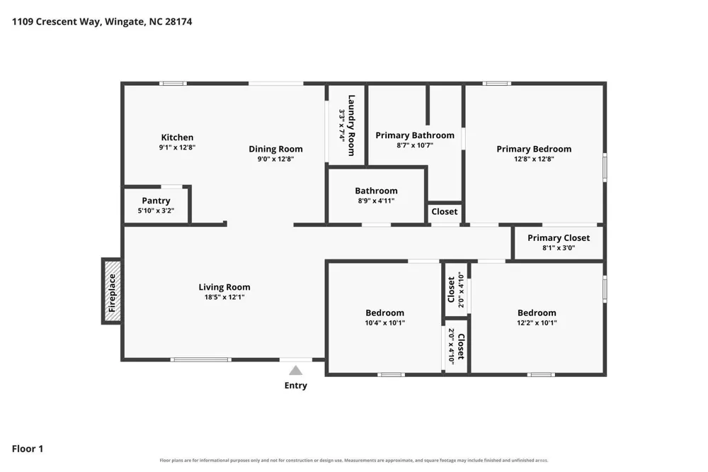 1109 Crescent Way Wingate, NC 28174