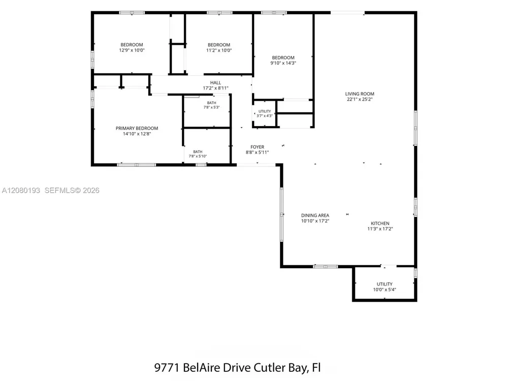 9771 Bel Aire Dr Cutler Bay, FL 33157