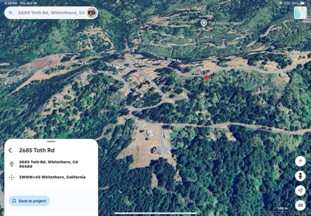 2685 Toth Rd Whitethorn, CA 95589