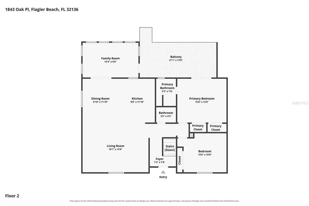 1843 OAK PLACE Flagler Beach, FL 32136