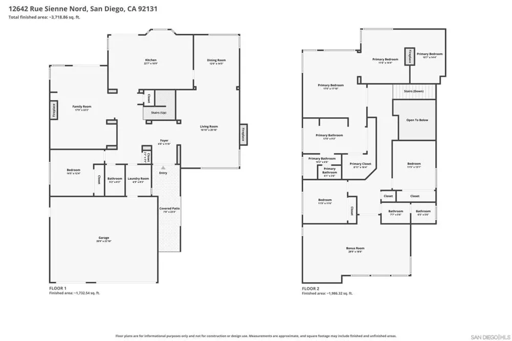 12642 Rue Sienne Nord San Diego, CA 92131