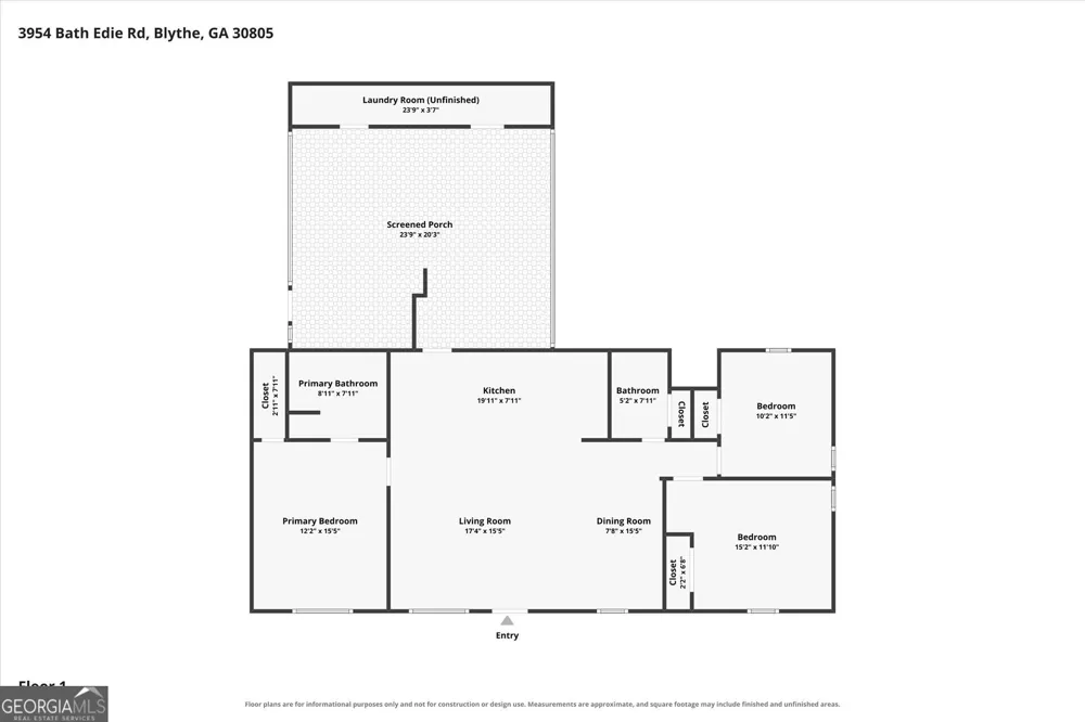 3954 Bath Edie RD Blythe, GA 30805