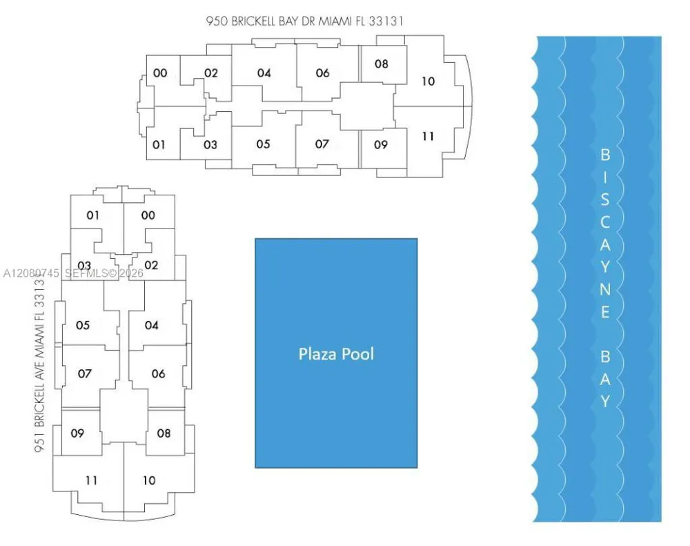 951 Brickell Ave #2407 Miami, FL 33131