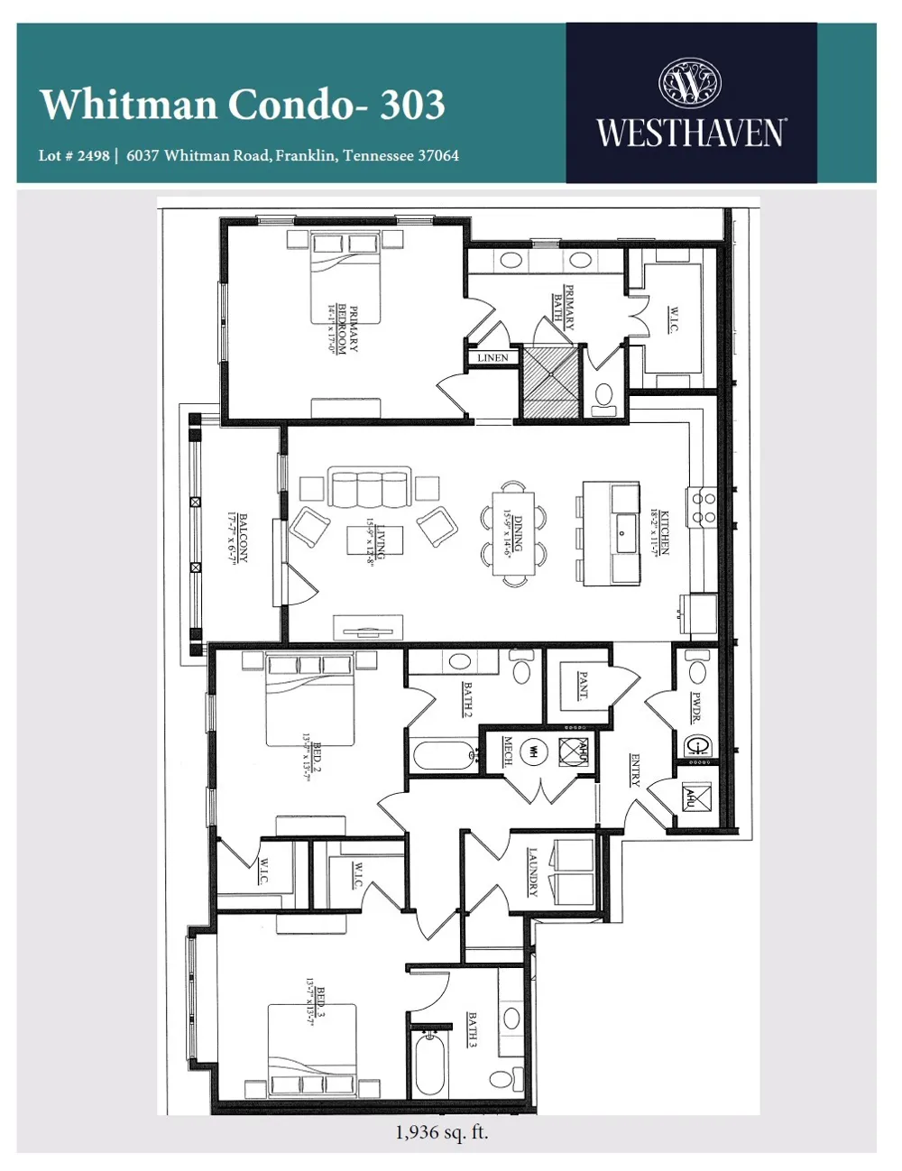 6031 Whitman Road #303 Franklin, TN 37064