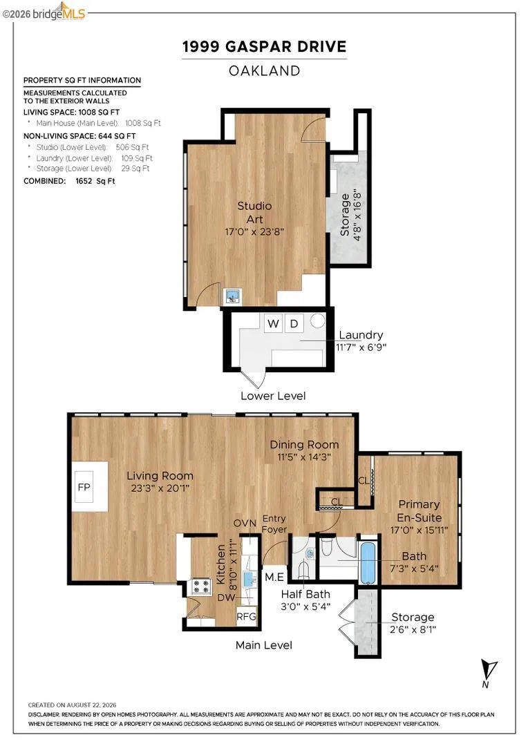 1999 Gaspar DR Oakland, CA 94611