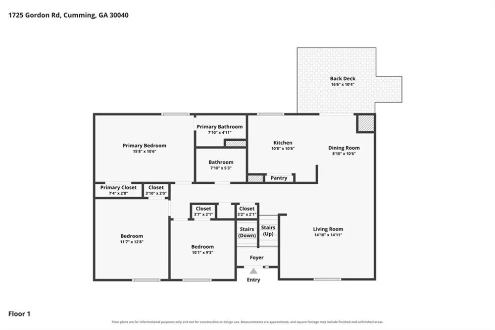1725 Gordon Road Cumming, GA 30040