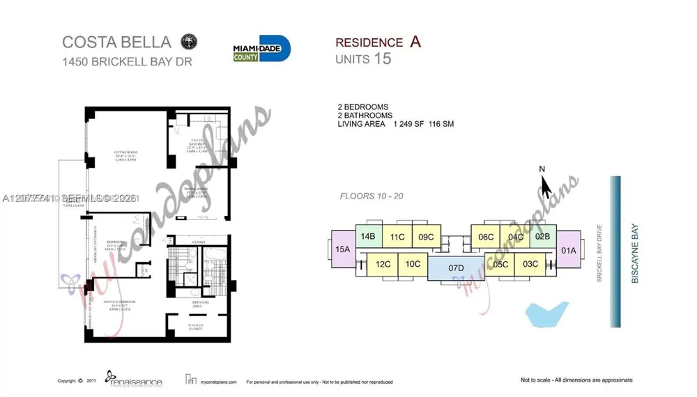 1450 Brickell Bay Dr #1015 Miami, FL 33131