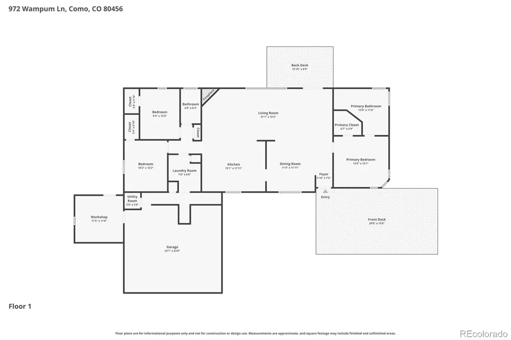 972 Wampum Lane Como, CO 80432