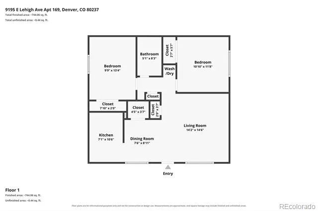9195 E Lehigh Avenue #169 Denver, CO 80237