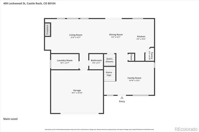 409 Lockwood Street Castle Rock, CO 80104