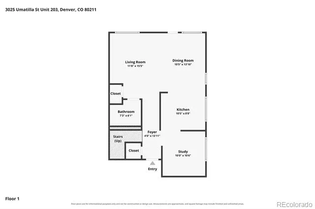 3025 Umatilla Street #204 Denver, CO 80211