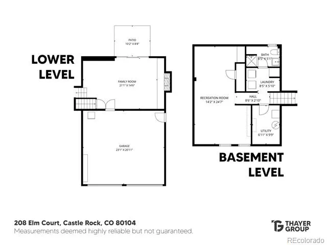 208 Elm Court Castle Rock, CO 80104