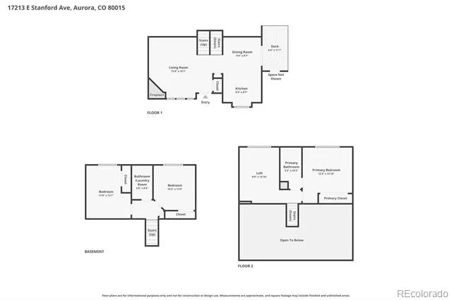 17213 E Stanford Avenue #F Aurora, CO 80015