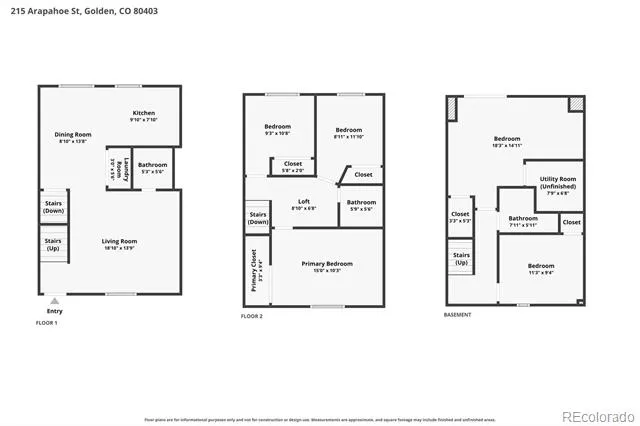 215 Arapahoe Street Golden, CO 80403