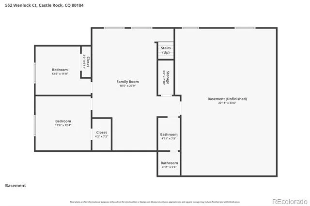 552 Wenlock Court Castle Rock, CO 80104