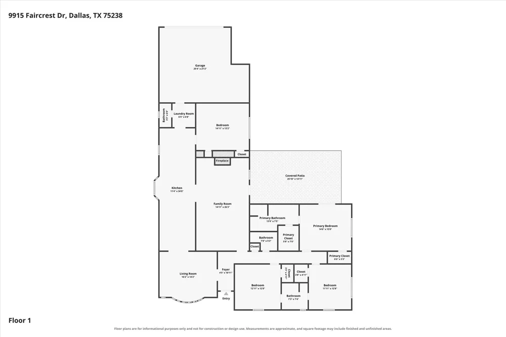 9915 Faircrest Drive Dallas, TX 75238