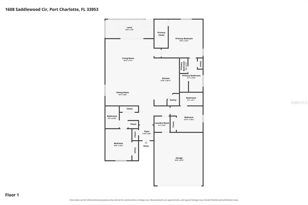 1608 SADDLEWOOD CIRCLE Port Charlotte, FL 33953