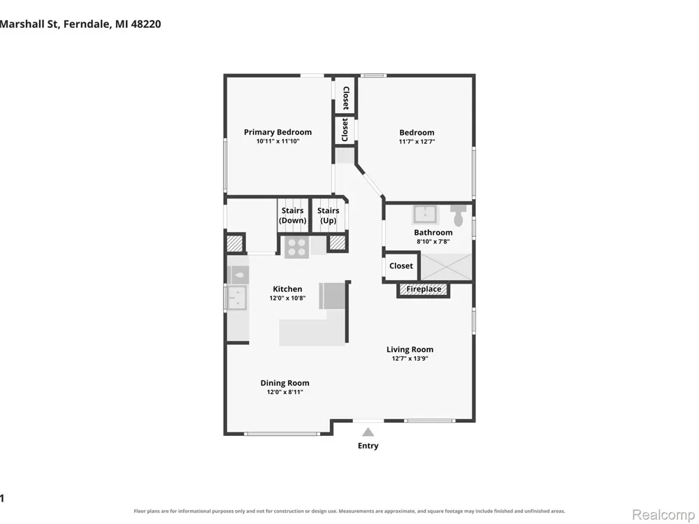 475 E Marshall Street Ferndale City, MI 48220