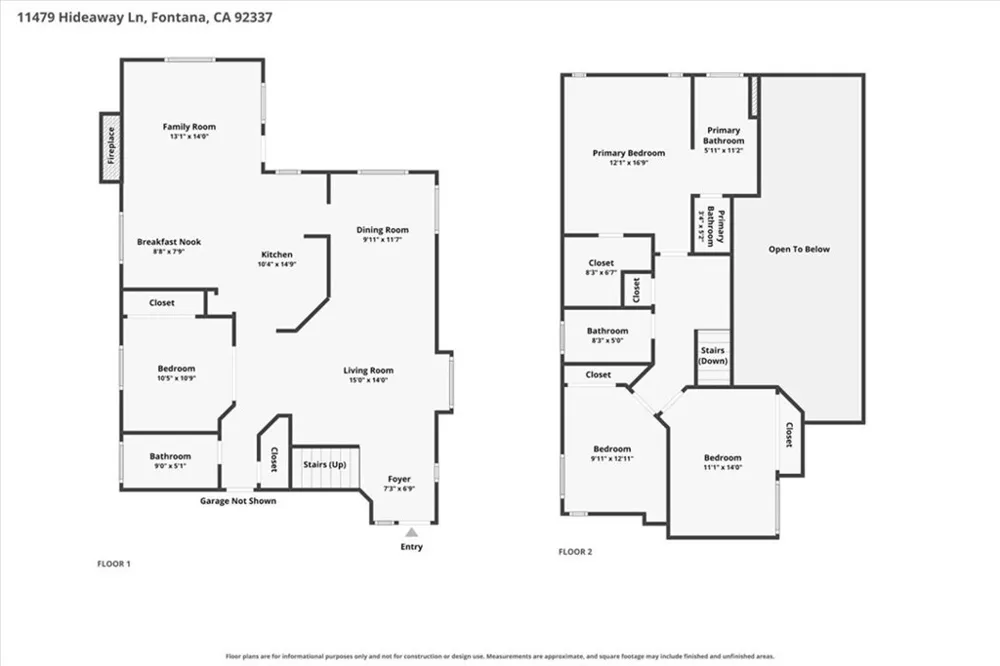 11479 Hideaway Lane Fontana, CA 92337
