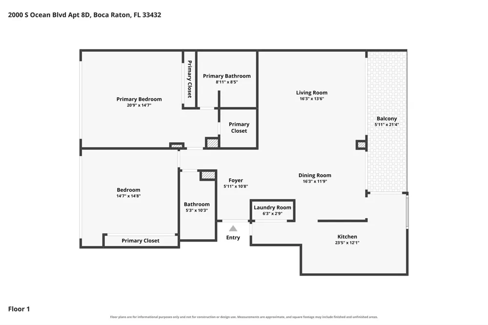 2000 S Ocean Boulevard #8-D Boca Raton, FL 33432