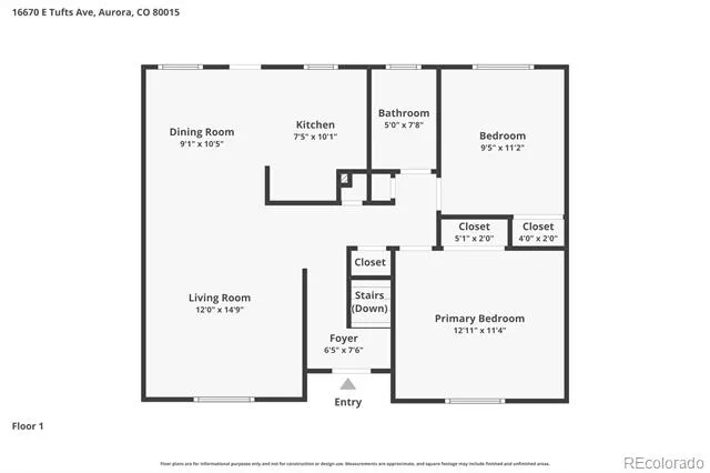 16670 E Tufts Avenue Aurora, CO 80015