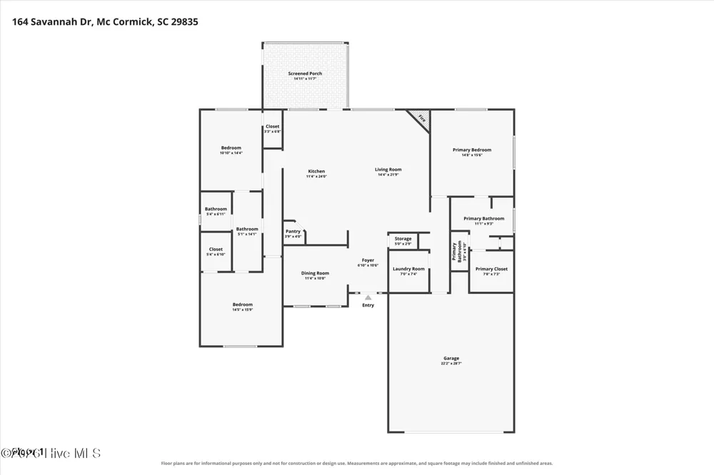 164 Savannah Drive Mccormick, SC 29835
